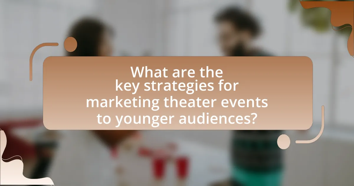 What are the key strategies for marketing theater events to younger audiences?